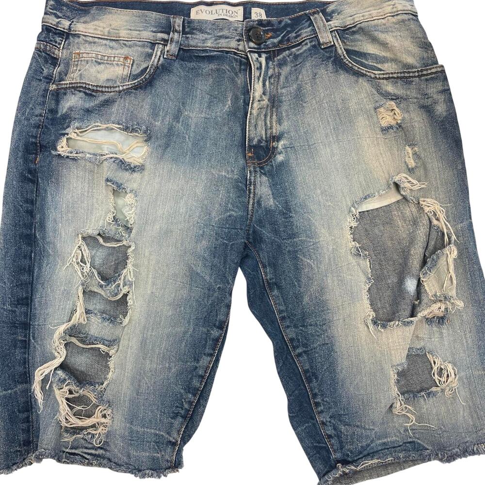 A.Evolution in design blue denim
